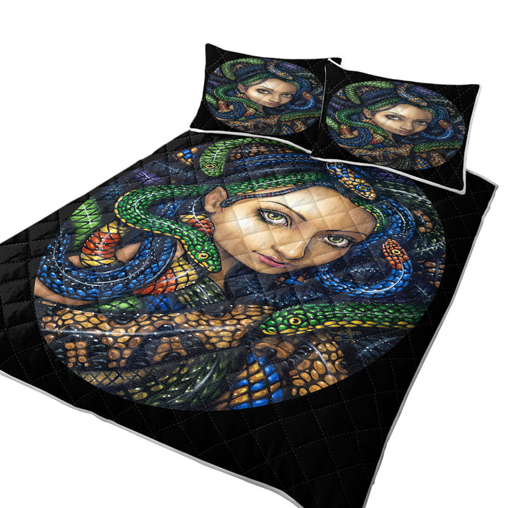 Snakes for Hair a Portrait of Medusa Coverlets