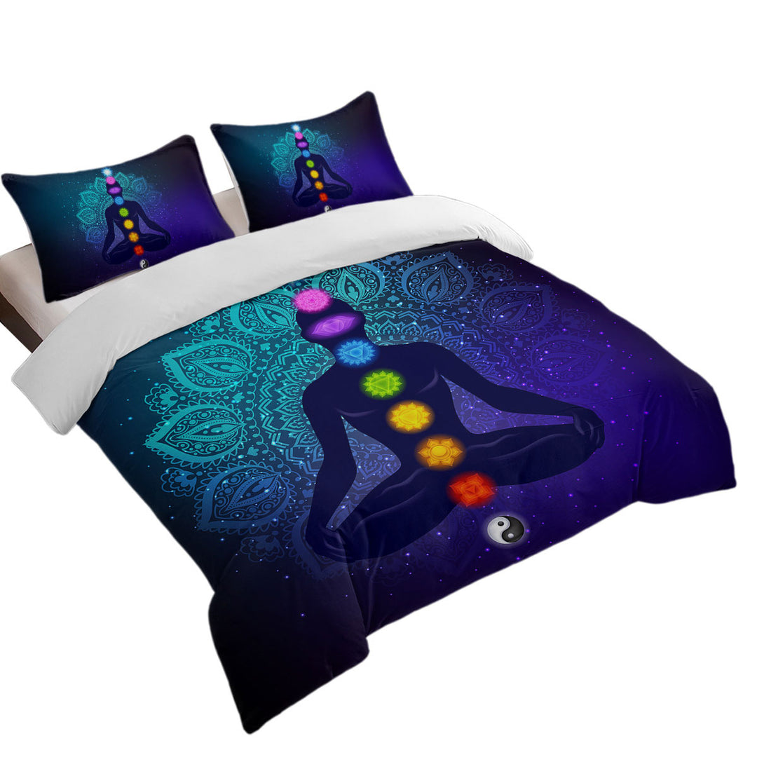 Spiritual Buddha and Oriental Mandala Spirit Twin Duvet Covers