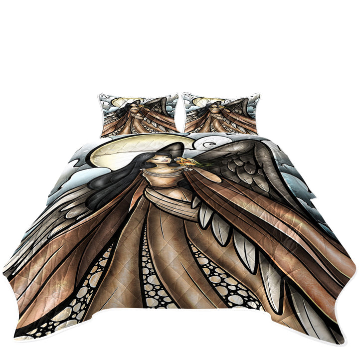 Stained Glass Art Birds go to Heaven Angel Quilts