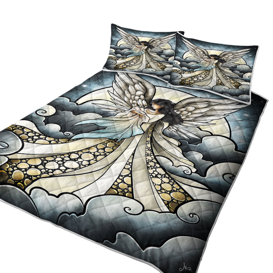 Stained Glass Art Child of Heaven Angel Quilts