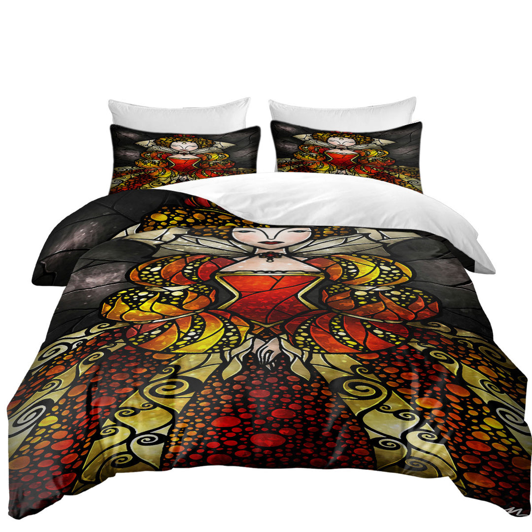 Stained Glass Art Queen Elizabeth Oversized King Duvet Cover