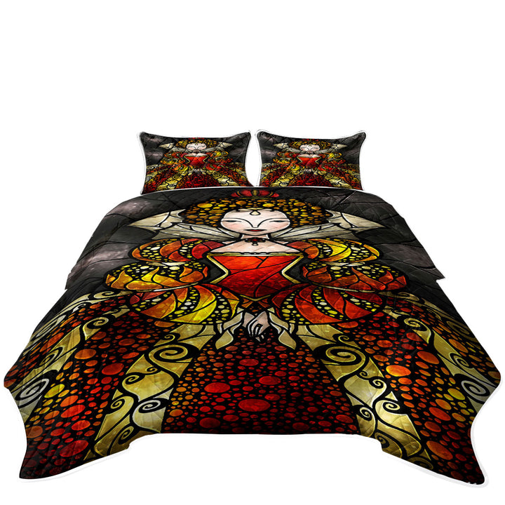 Stained Glass Art Queen Elizabeth Summer Quilt