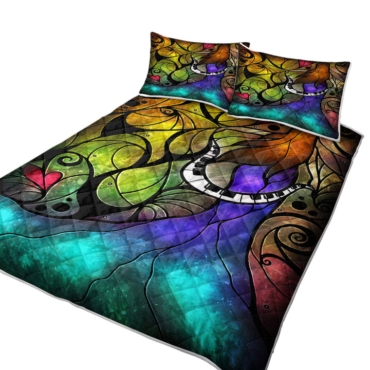 Stained Glass Art So this is Love Piano Keys Quilt