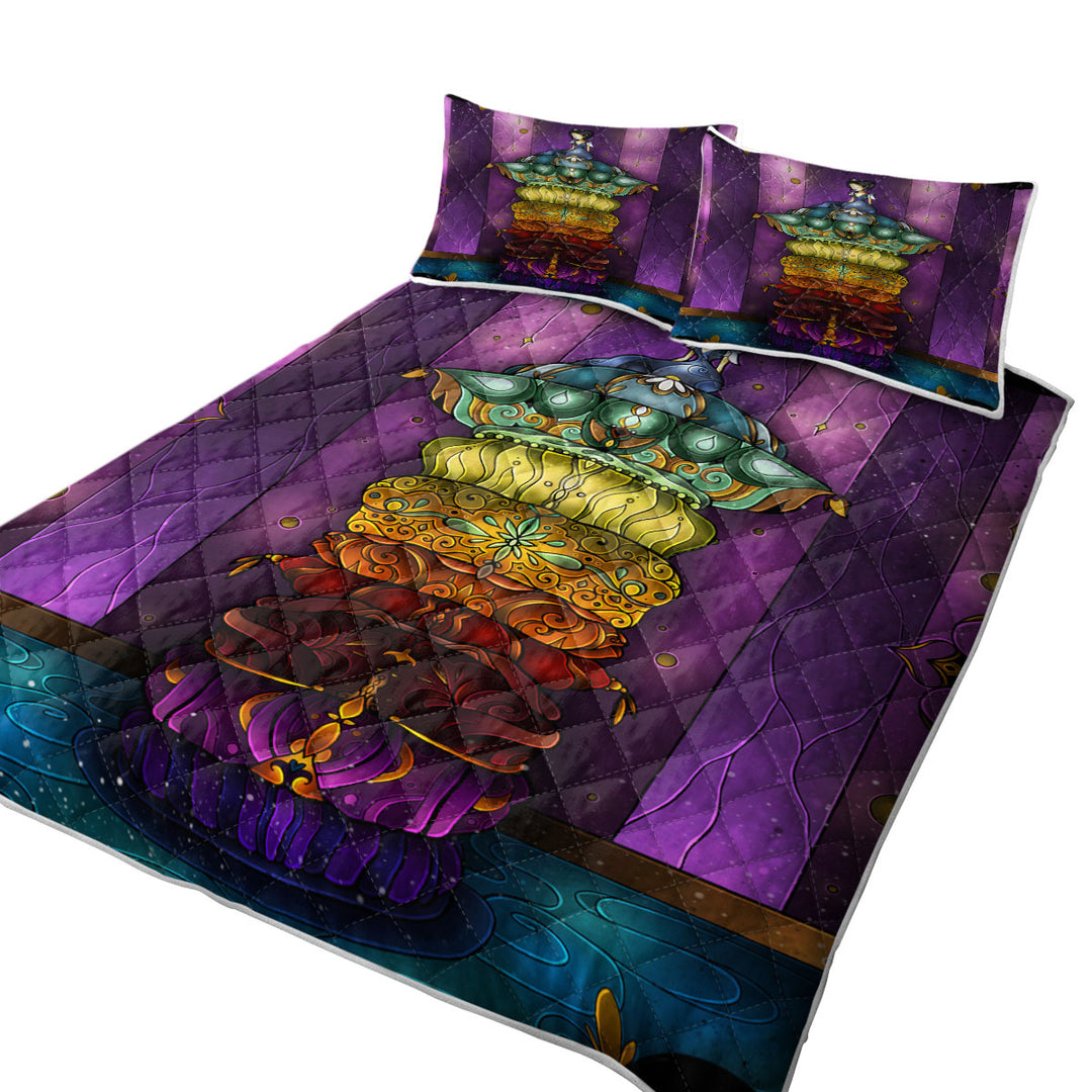 Stained Glass Childrens Art Princess and the Pea Twin Quilt