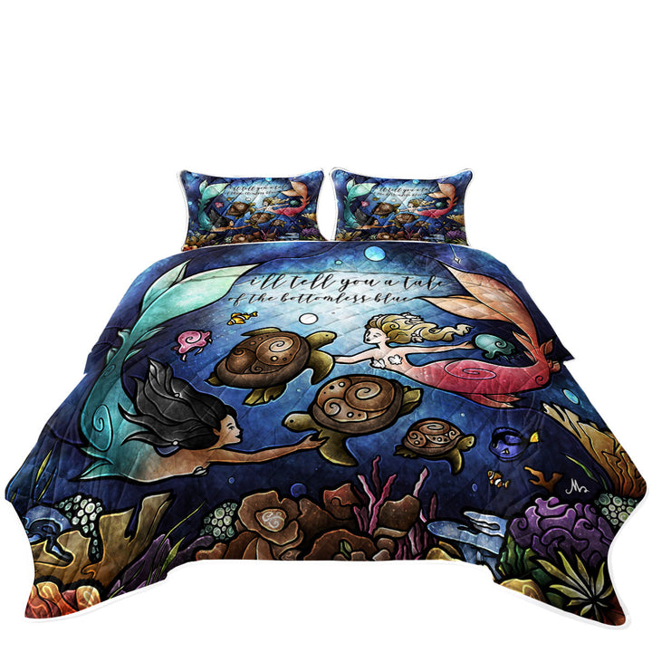 Stained Glass Sea Storytime Turtles and Mermaids Quilts