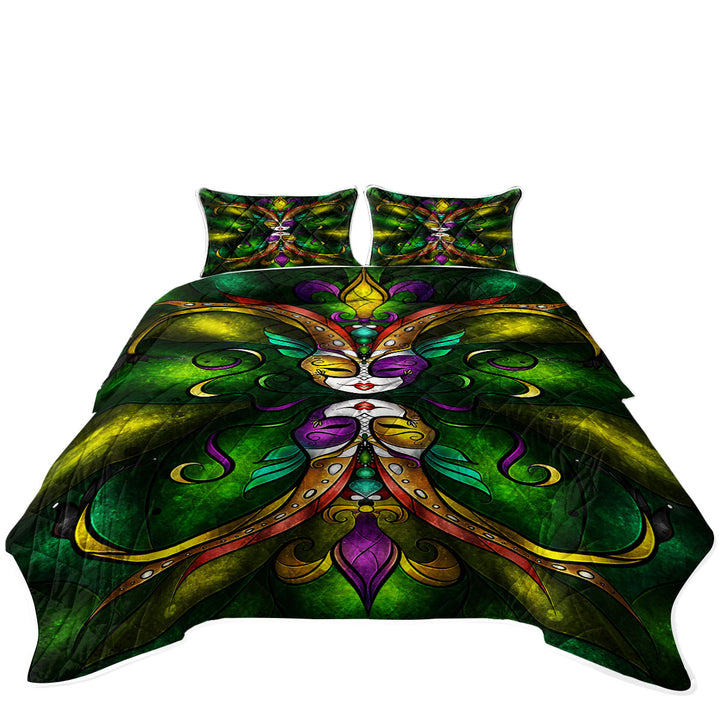 Stained Glass Topsy Turvy Art the Jester Quilt