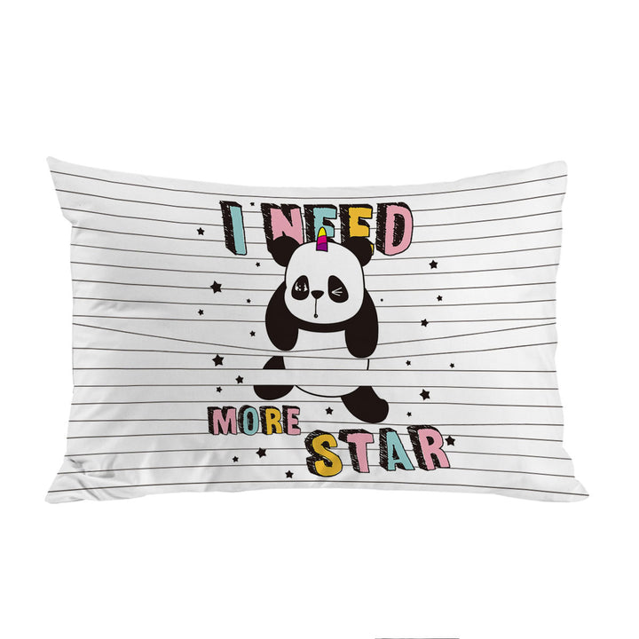Stars Panda King Pillow Cases