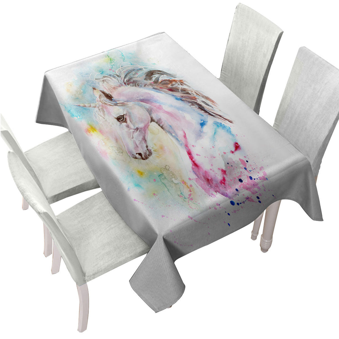 Stunning Unicorn Painting Custom tablecloths