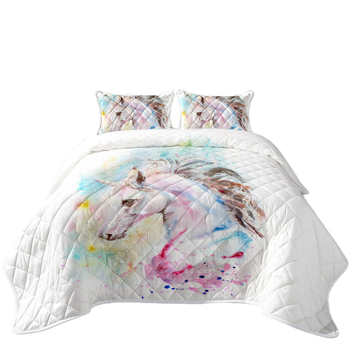 Stunning Unicorn Painting Quilts