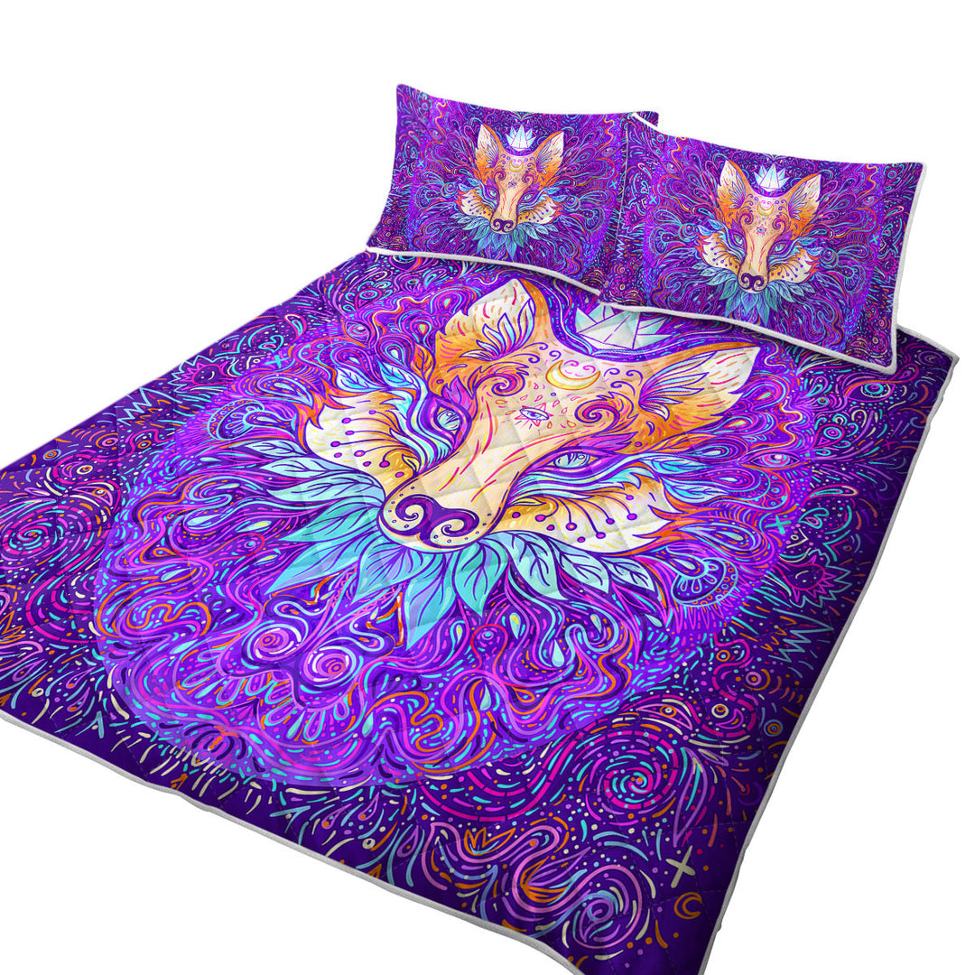 Summer Quilt with Artistic Oriental Royal Fox