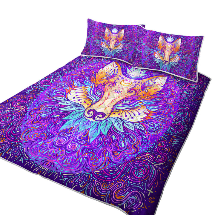Summer Quilt with Artistic Oriental Royal Fox