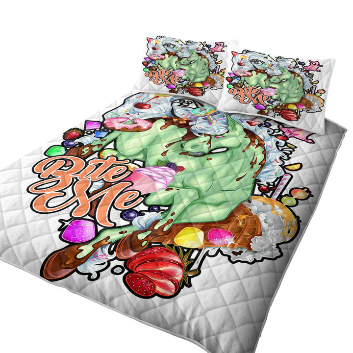Summer Quilt with Sweets Rudicorn Funny Cool Quote