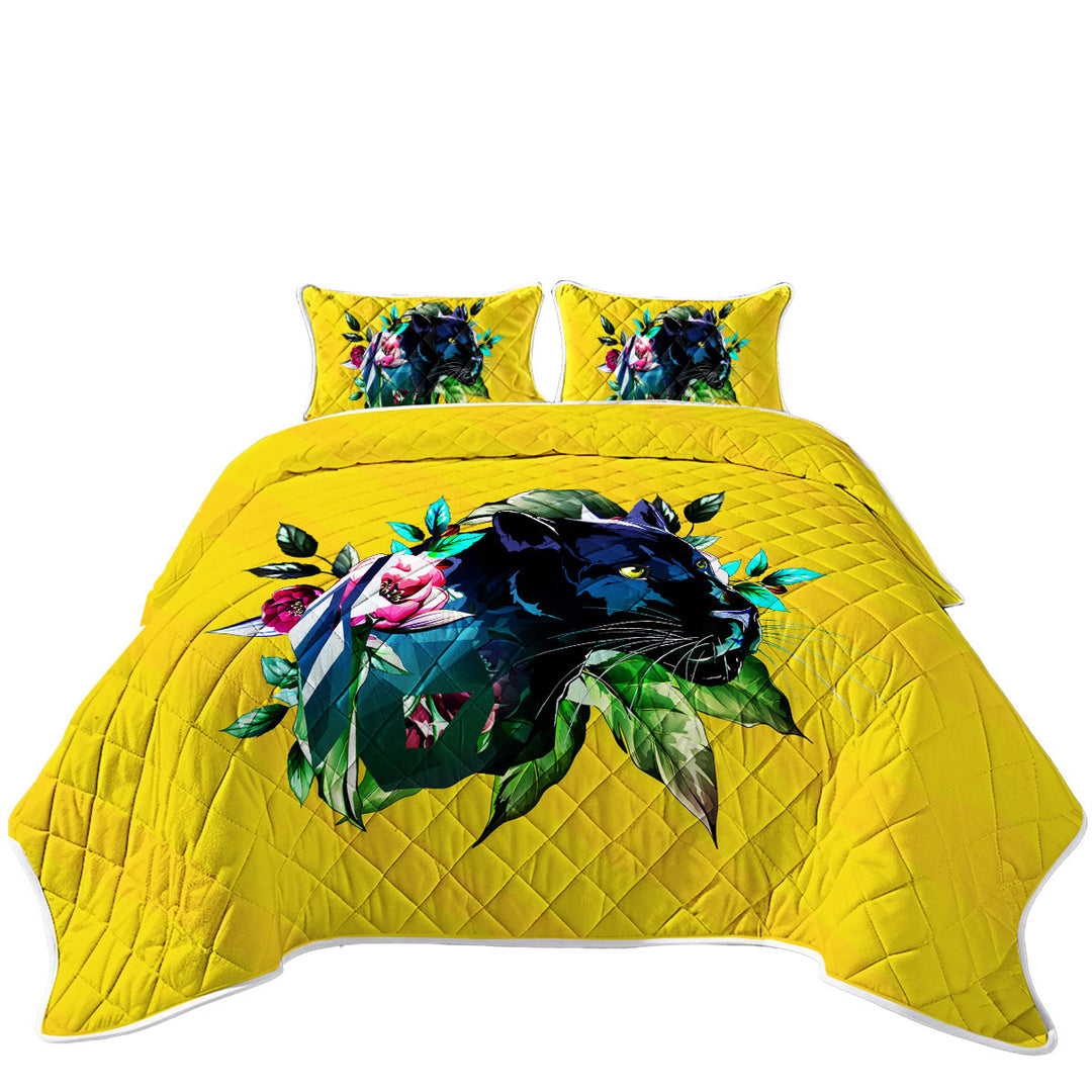 Summer Quilt with Tropical Vibes Panther