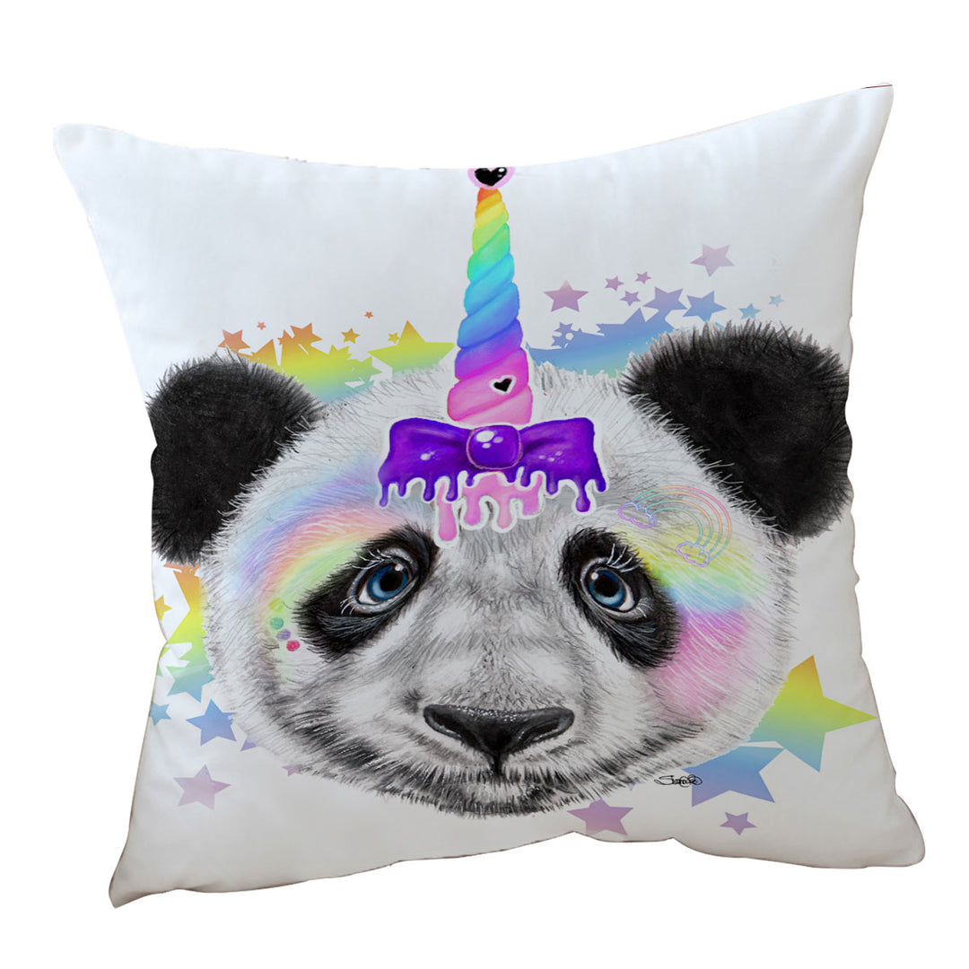 Sweet Funny Animal Pandacorn Panda Cushions Covers