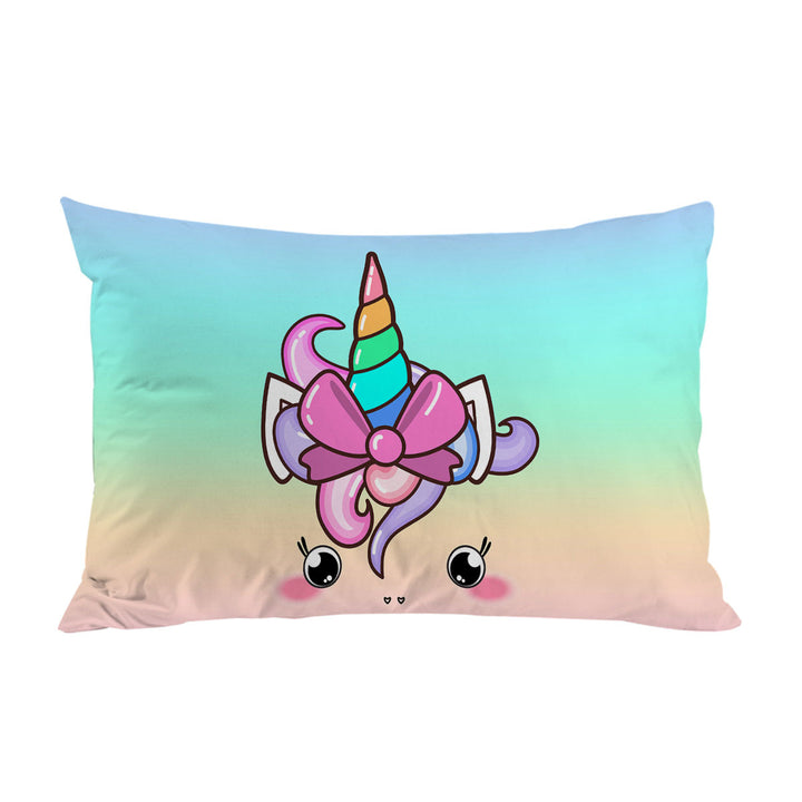 Sweet Unicorn Face For Kids King Pillow Cases