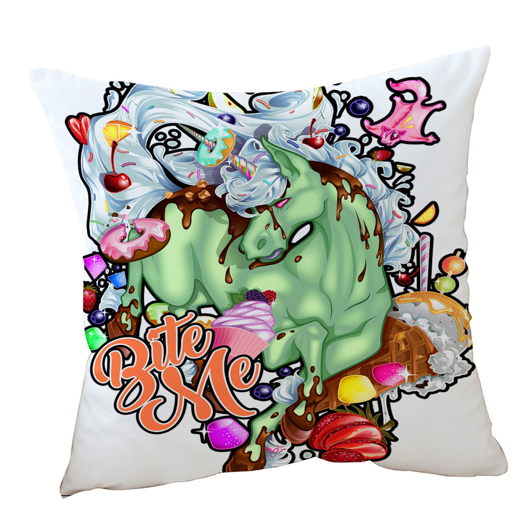 Sweets Cushion Covers Rudicorn Funny Cool Quote