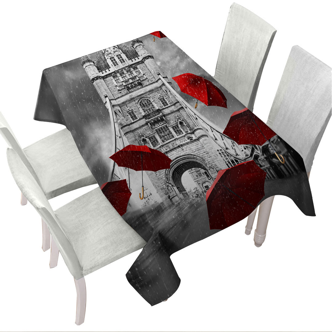 Tablecloth with Artistic Photo London Bridge