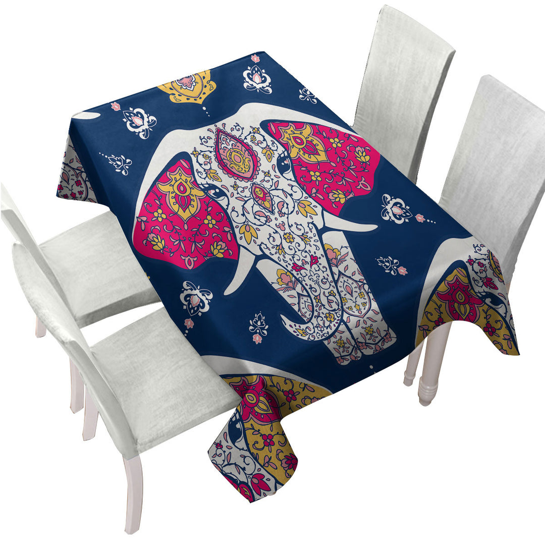 Tablecloth with Indian Princess Elephant