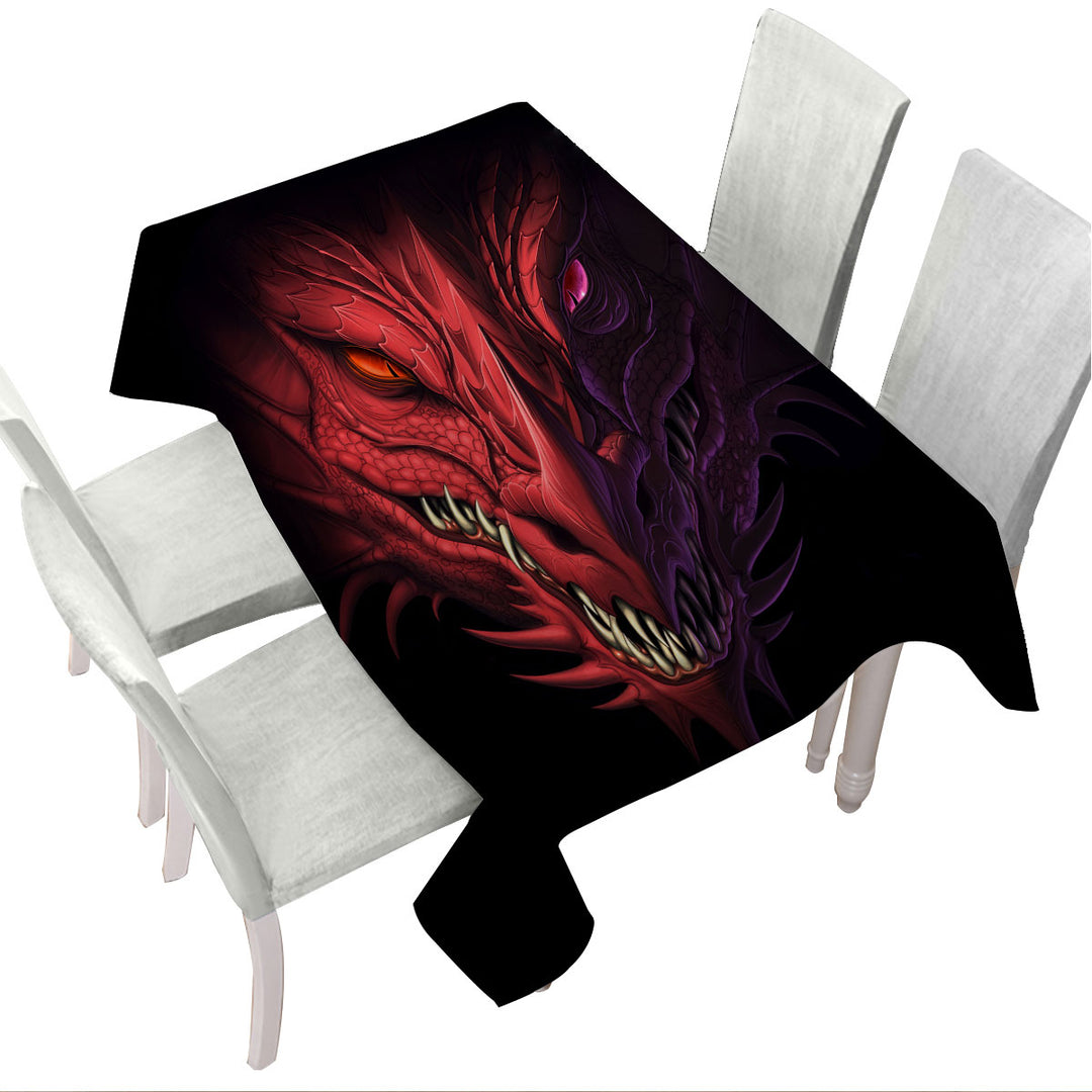 Tablecloth with Scary Dragon
