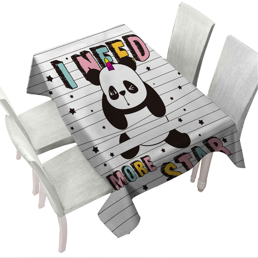 Tablecloth with Stars Panda