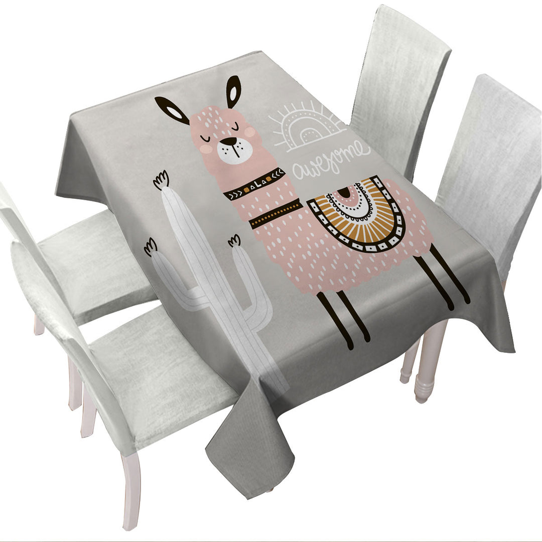 Tablecloths with Awesome Llama