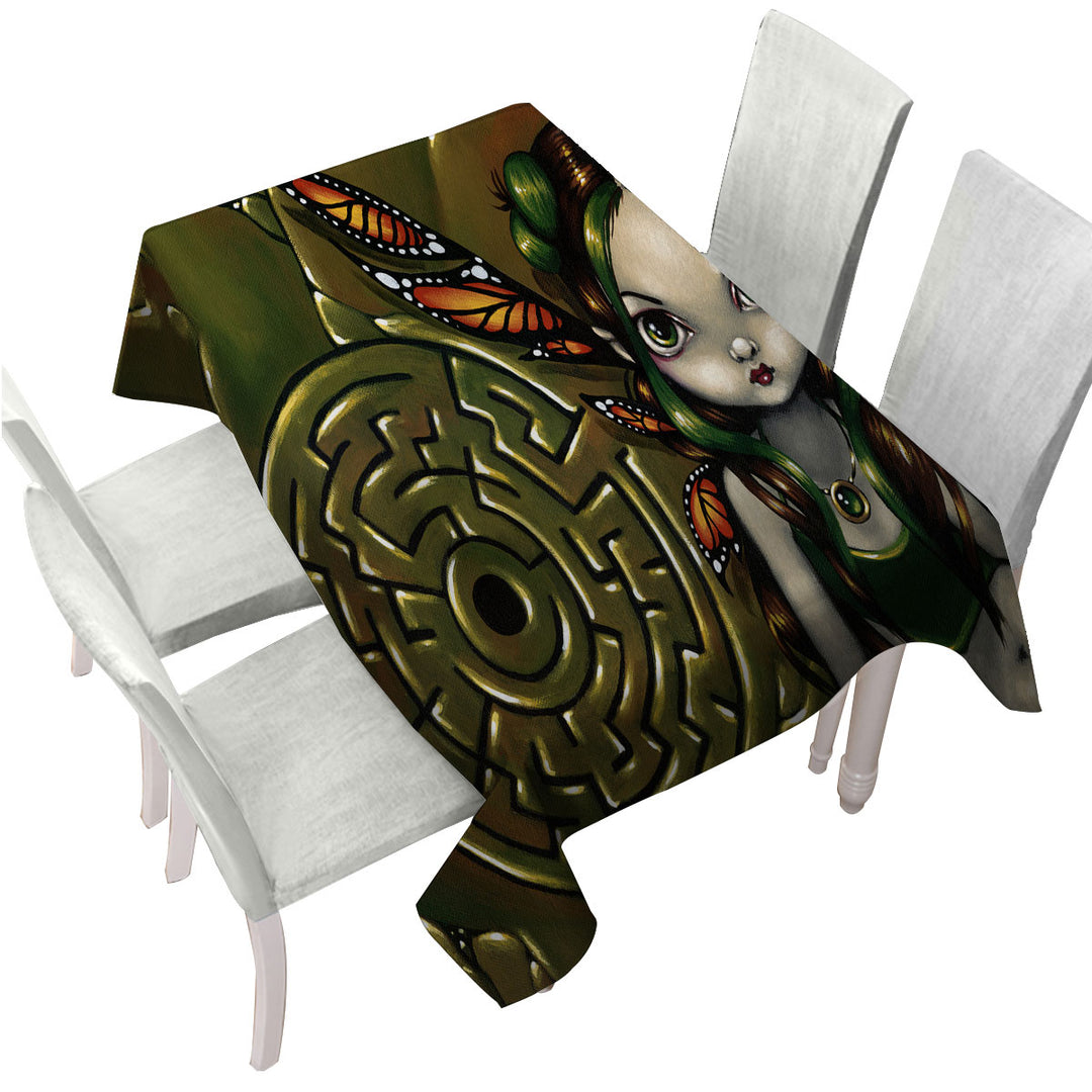 Tablecloths with Big Eyed Labyrinth Fairy