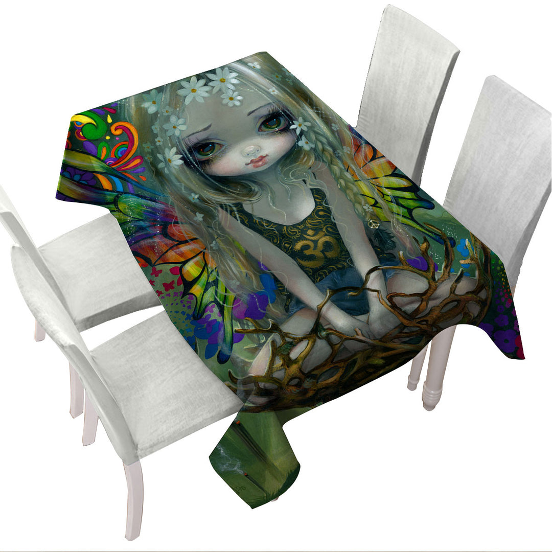 Tablecloths with Colorful Paisley a Sweet Little Hippie Fairy