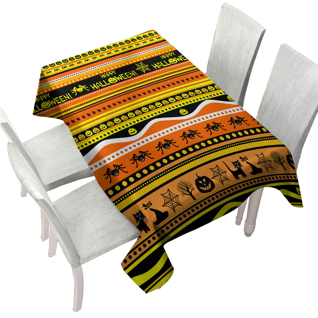 Tablecloths with Happy Halloween Design