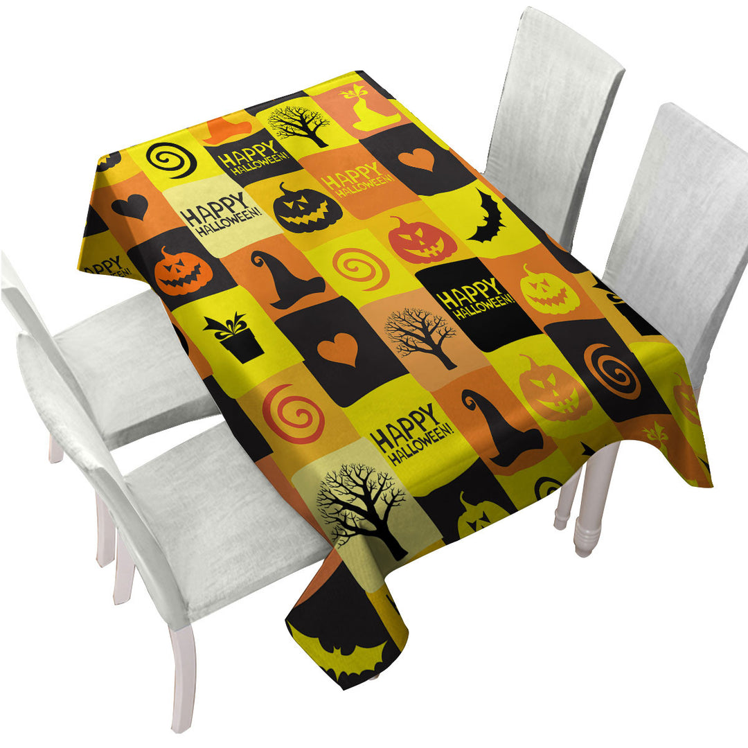 Tablecloths with Happy Halloween Mix