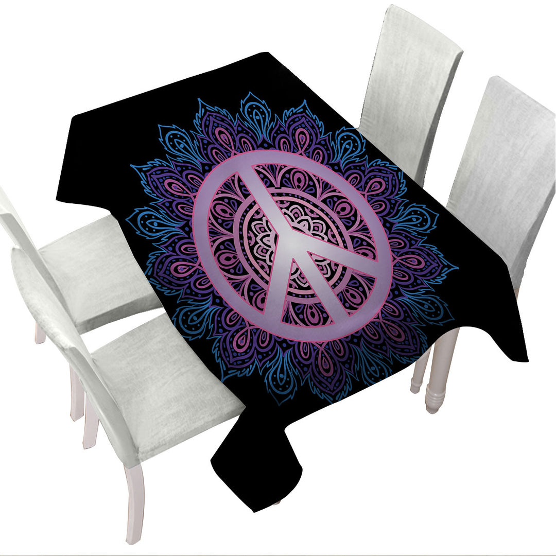 Tablecloths with Mandala Peace