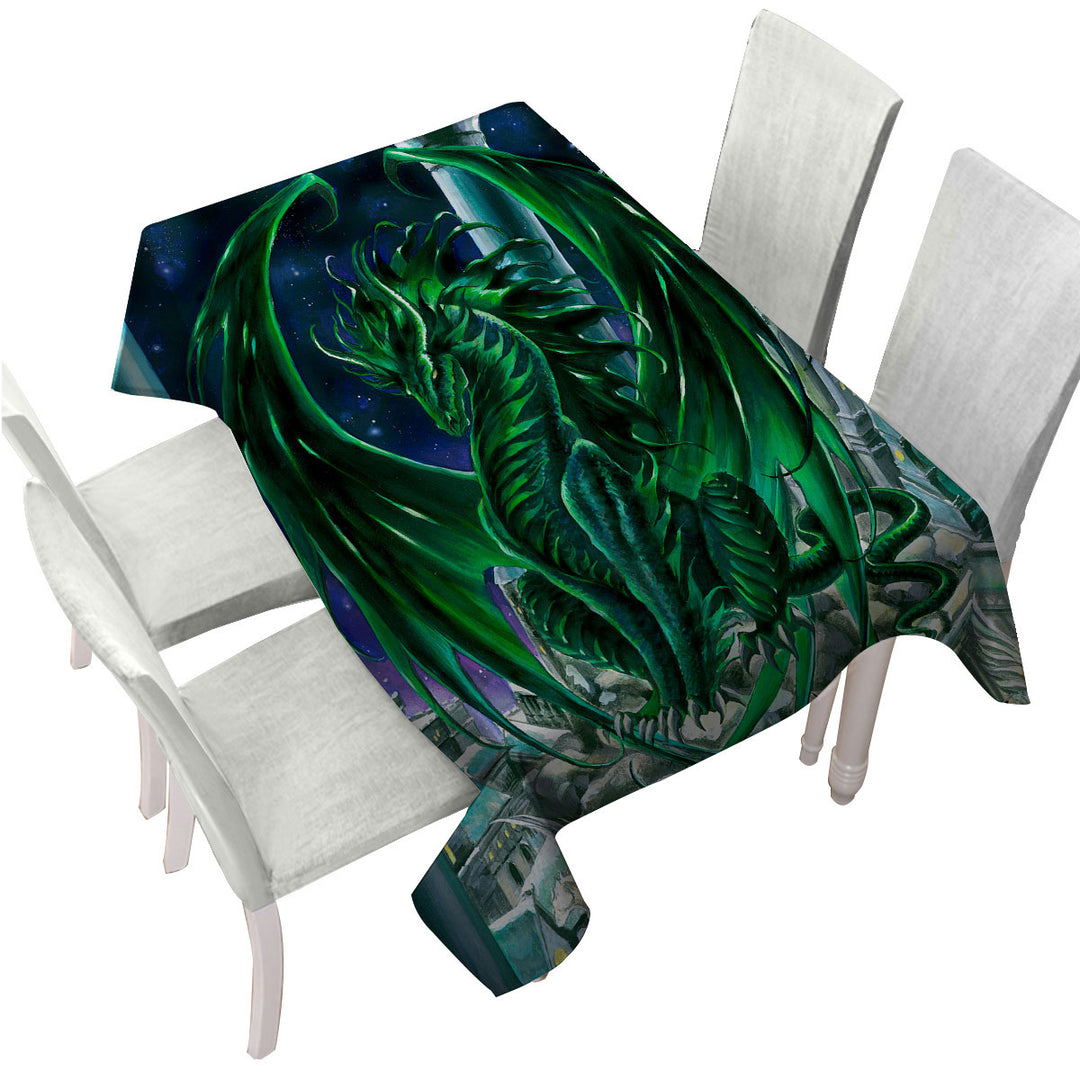 Tablecloths with Monarch of the City Green Dragon