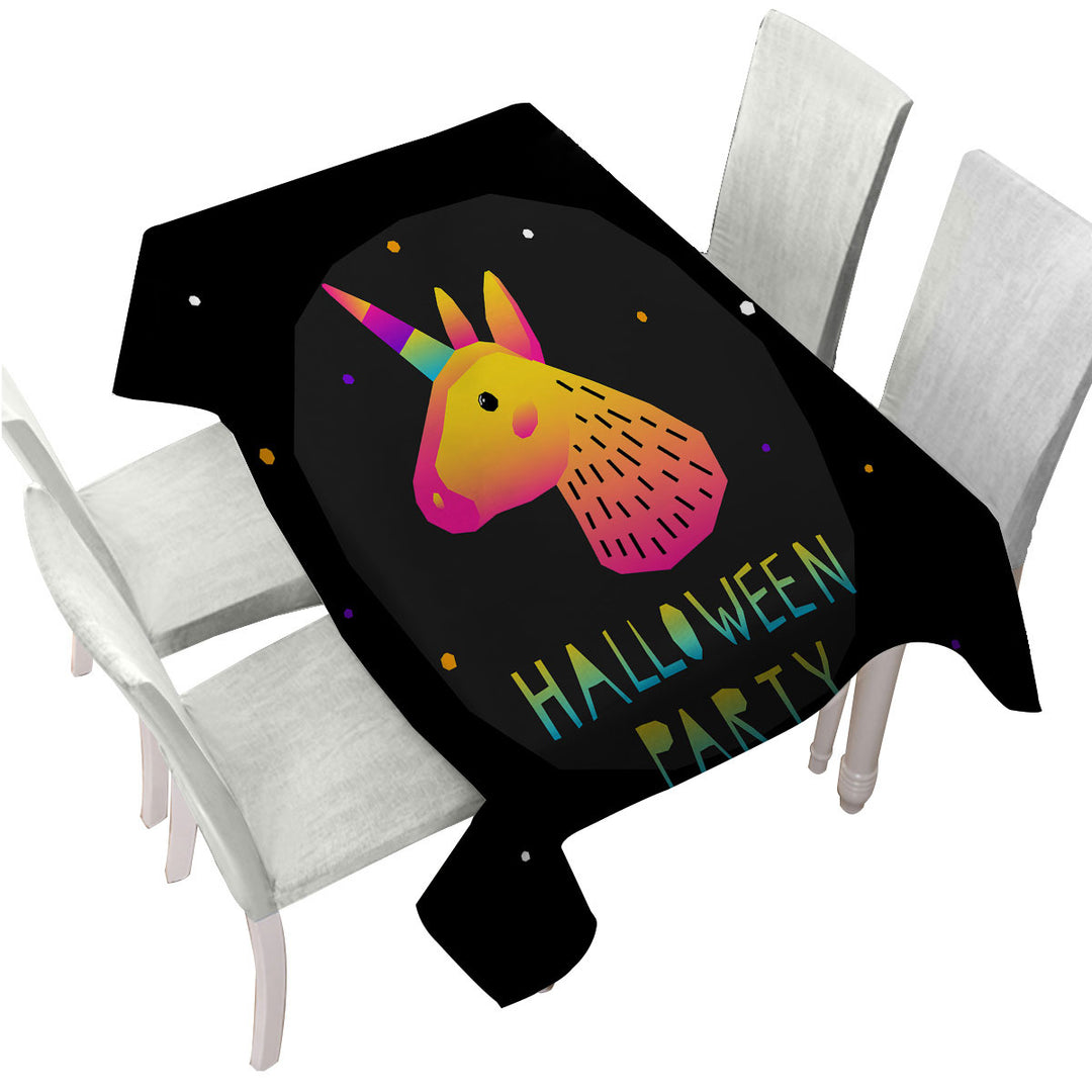 Tablecloths with Simple Unicorn Halloween Party