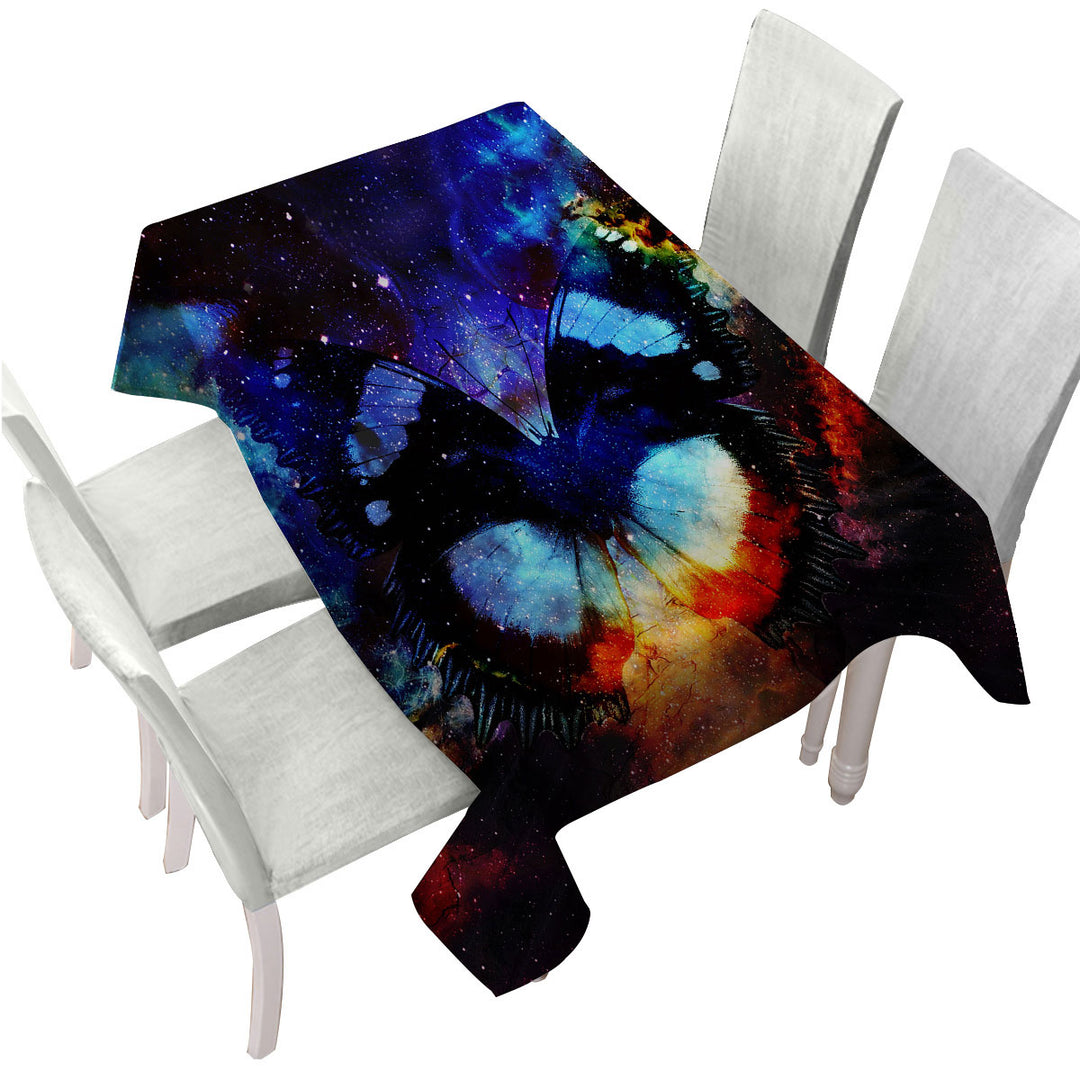Tablecloths with Space Butterfly
