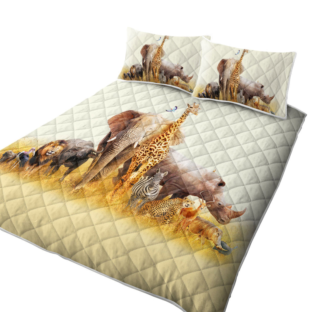 The African Wildlife Animals Coverlets