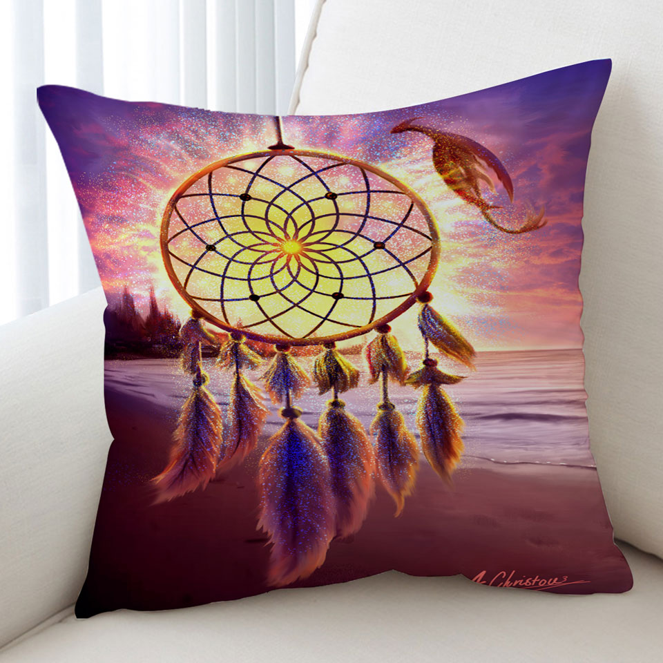 The Beach Magical Dream Catcher Cushion