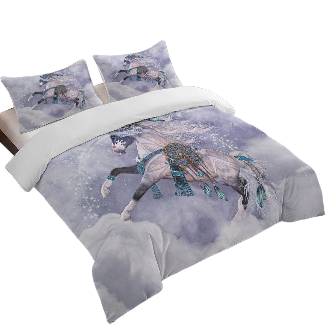 The Cloud Dancer Magical Native American Horse Comforter Cover