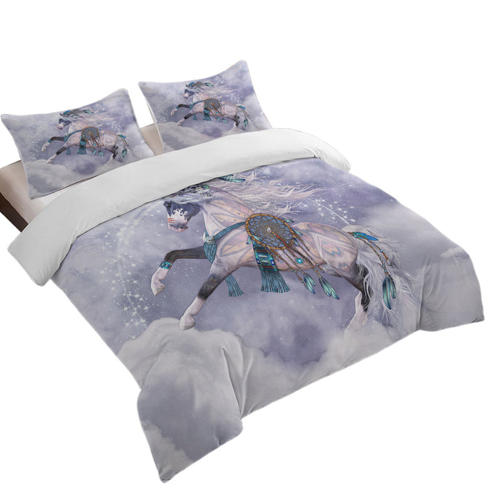 The Cloud Dancer Magical Native American Horse Comforter Cover