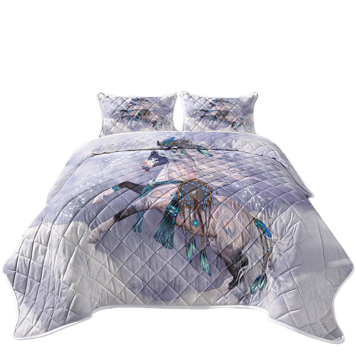 The Cloud Dancer Magical Native American Horse Coverlets