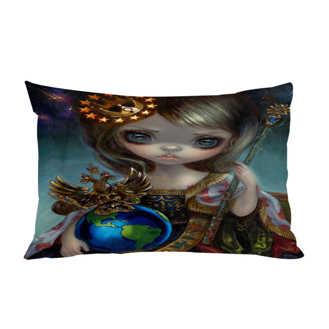 The Empress of the Universe Victorian Girl Pillowcase