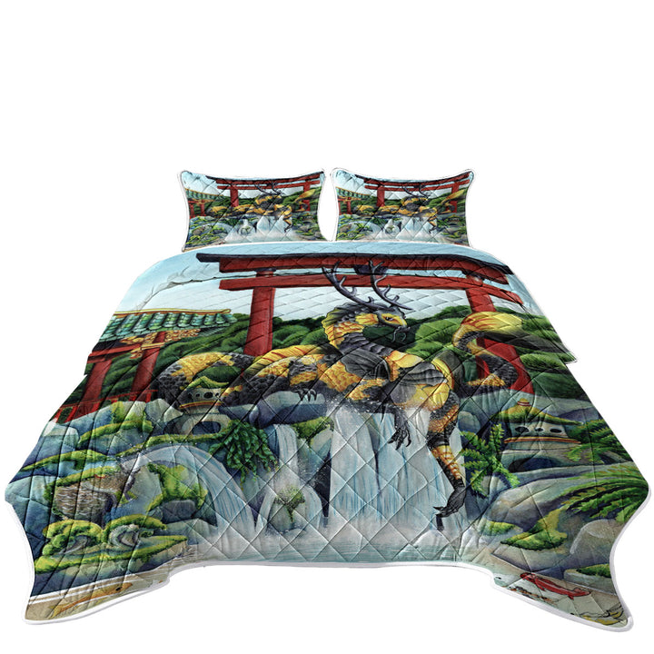 The Japanese Emperor Koi Fish and Dragon Quilts