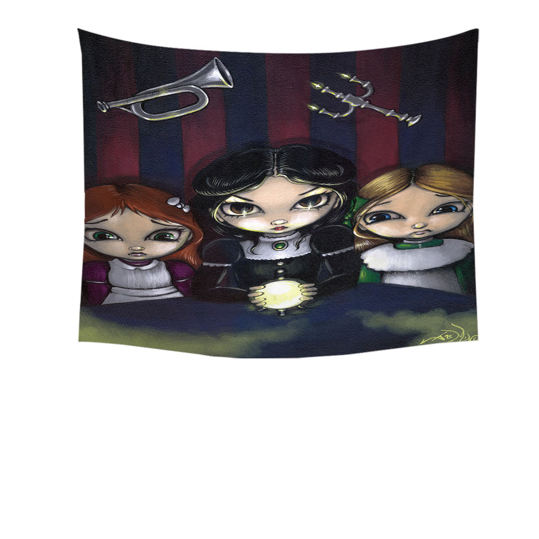 The Seance Dark Gothic Art of Three Spiritual Girls Wall Decor