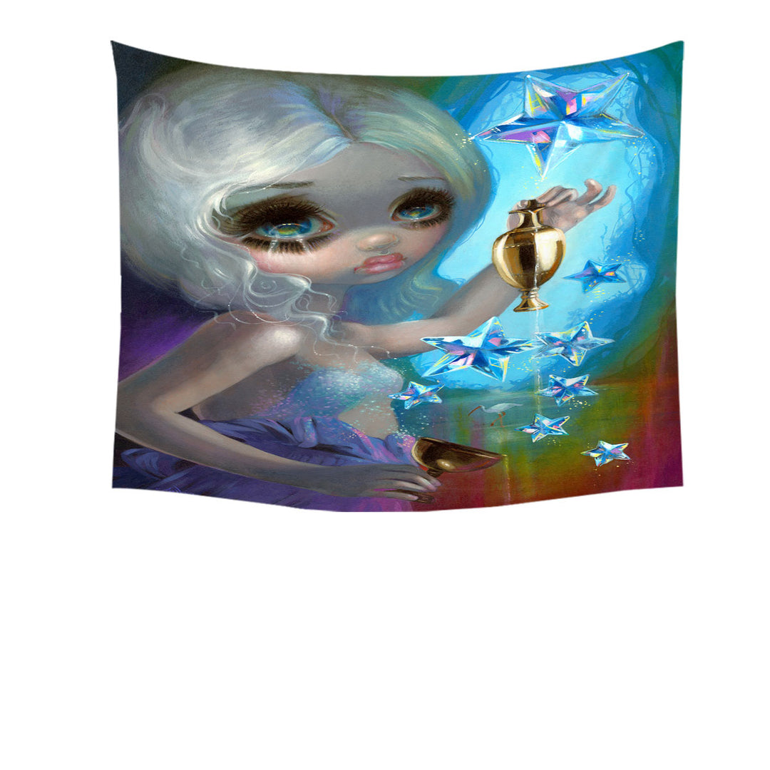 The Star Beautiful Sparkling Girl Tapestry_fb178aa3 5e4e 4dae 8fb3 2a056be450e8
