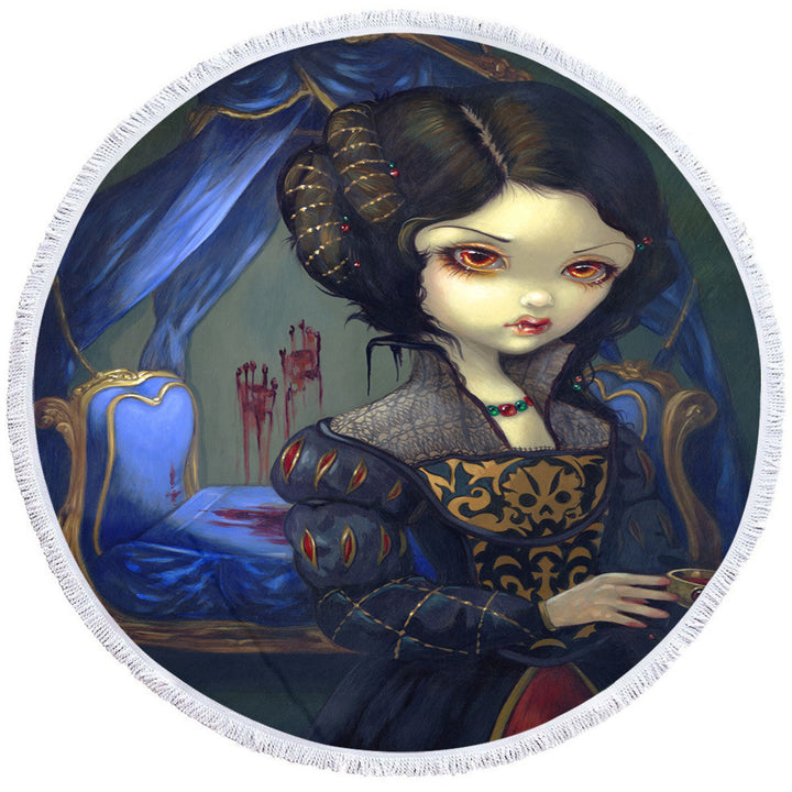 The Vampires Big Beach Towels Dark Art I Vampiri Bellissimo Letto