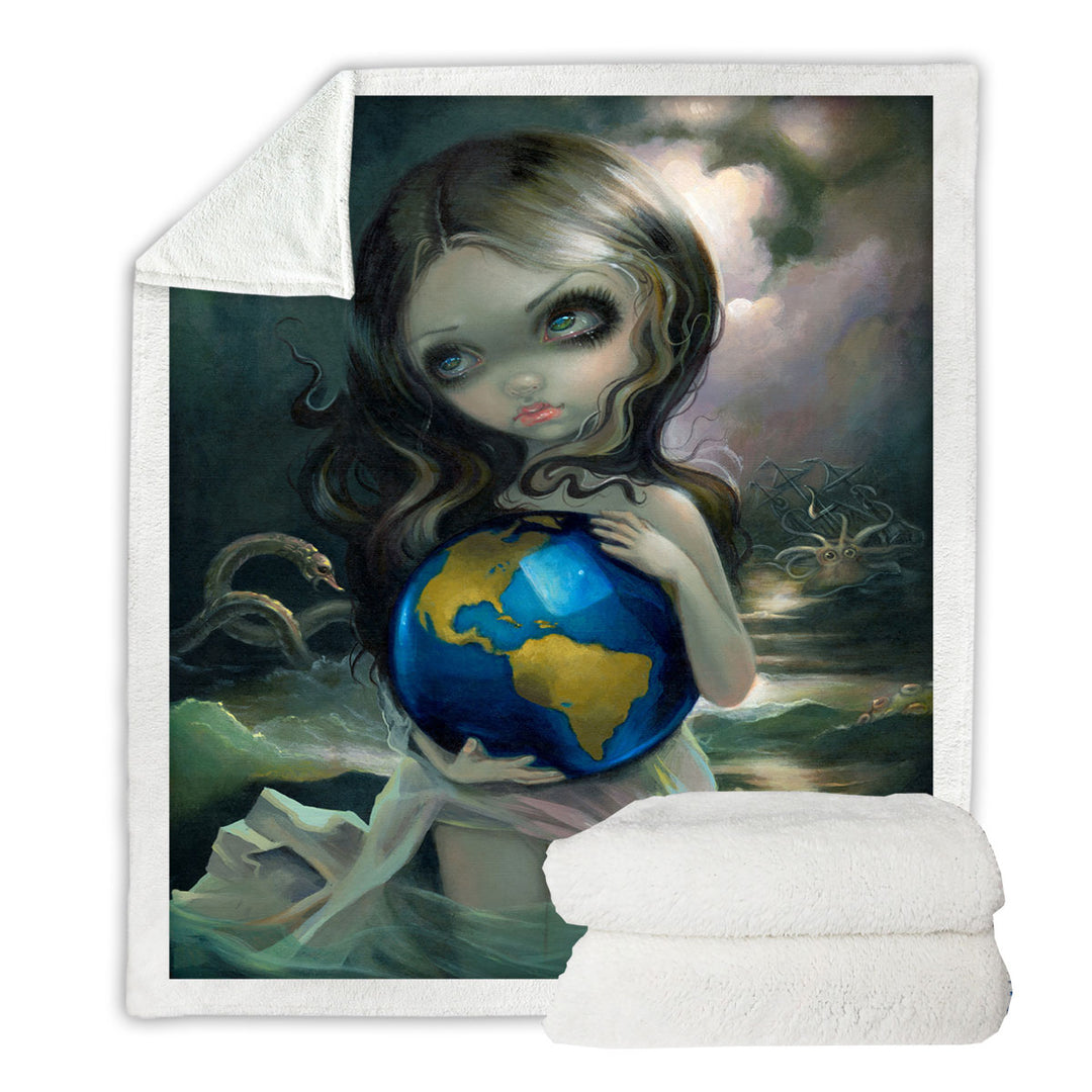 The World Beautiful Maiden in the Sea with Monsters Throws