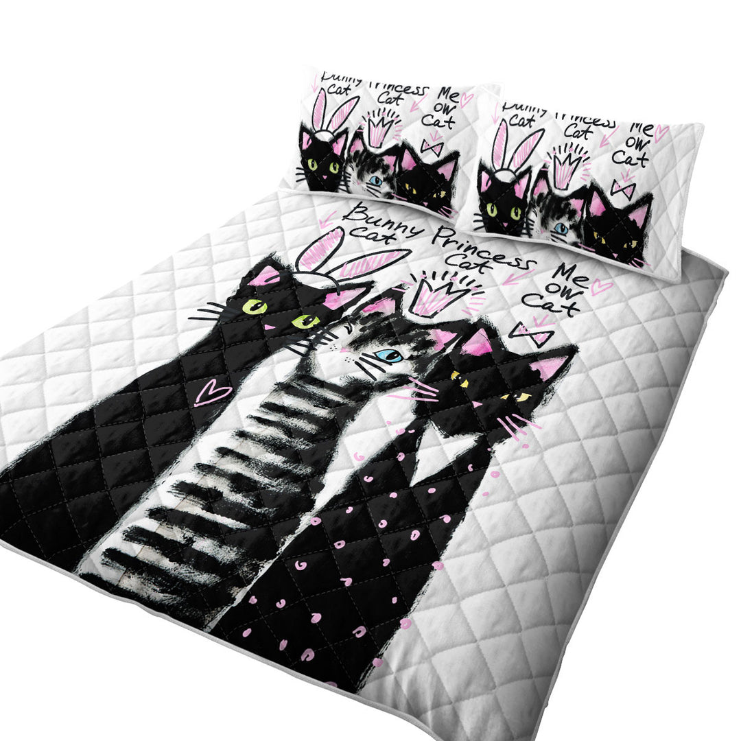 Three Lovely Cats Quilts