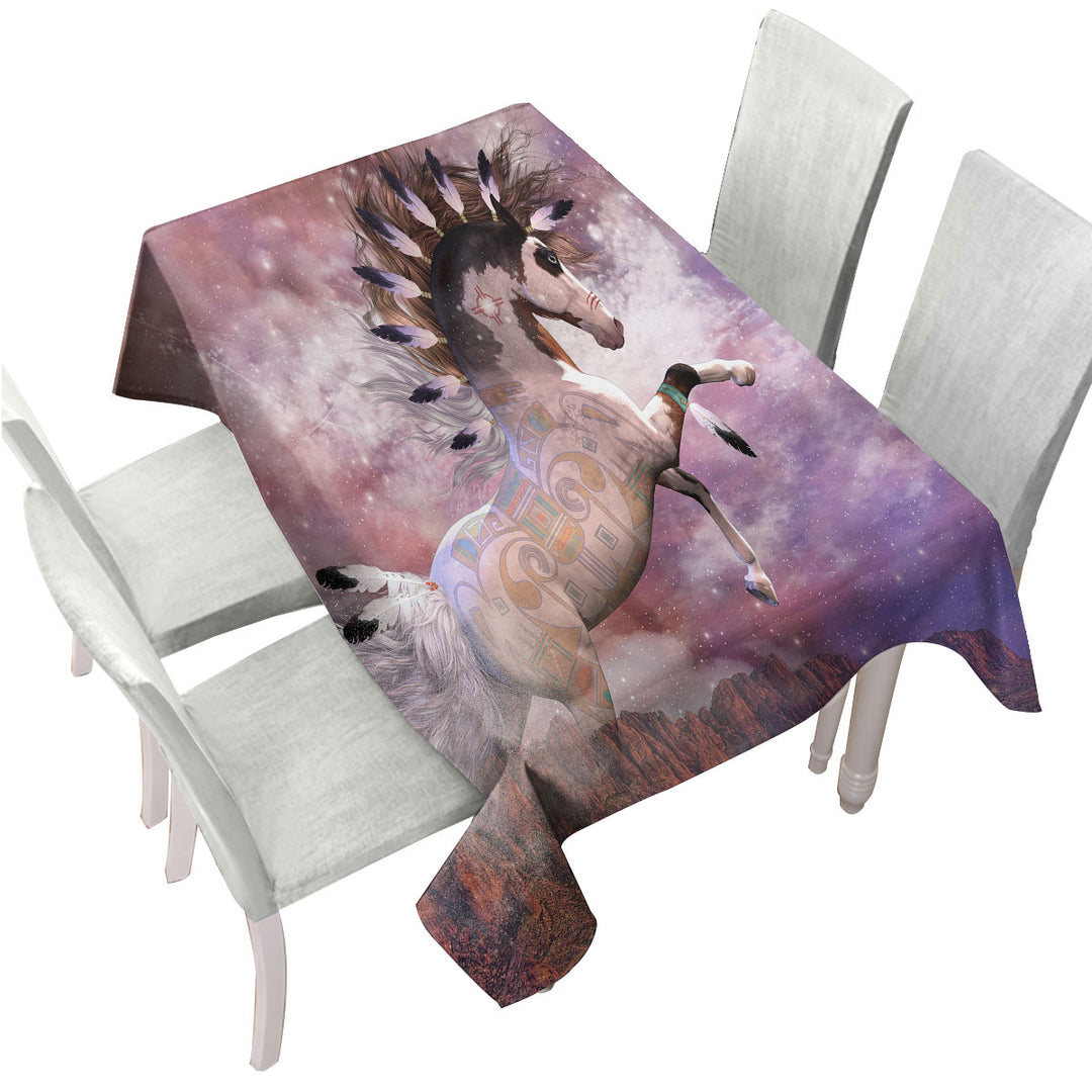 Thunder Mesa Native American Spirit Horse Table Cover