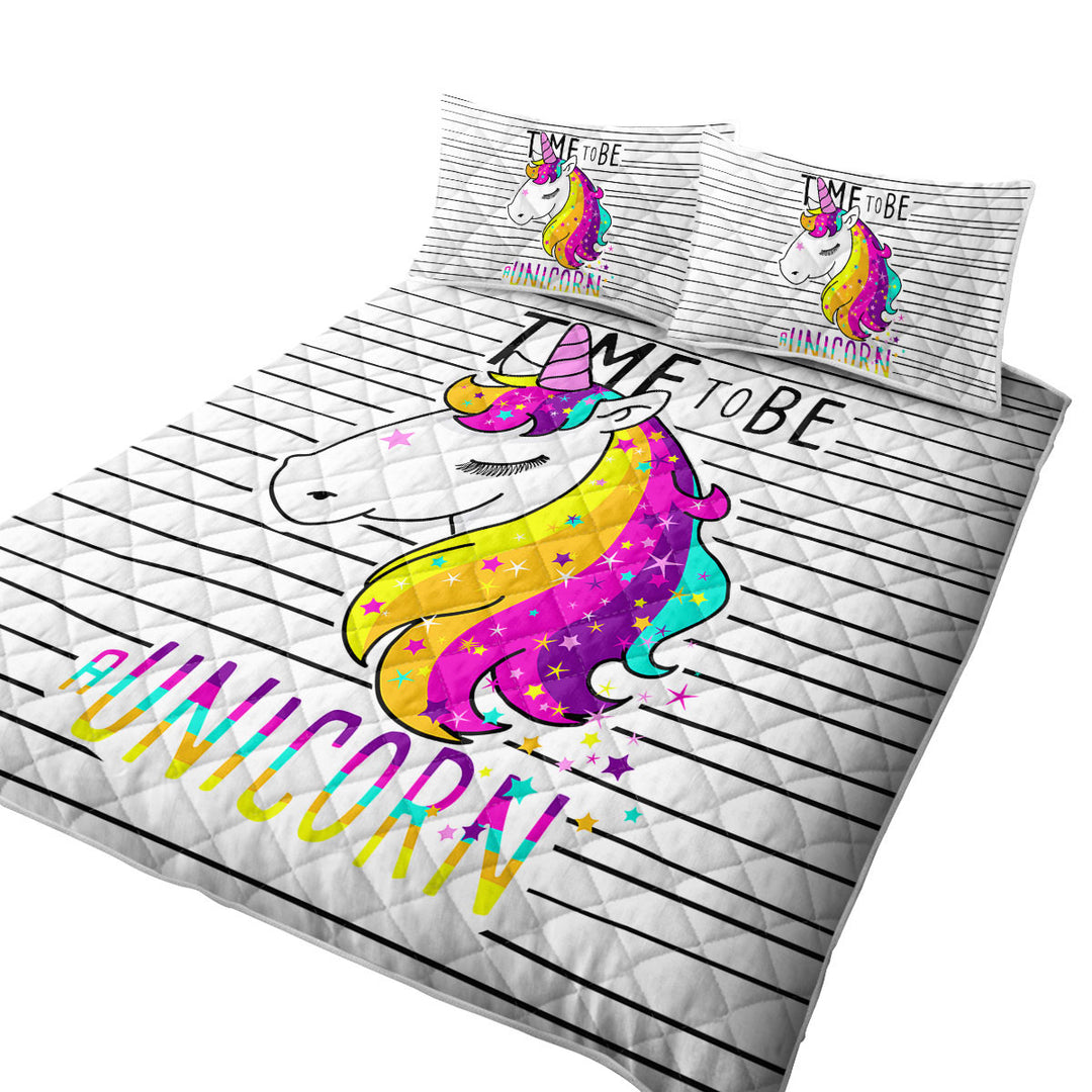 Time to be a Unicorn Quilt