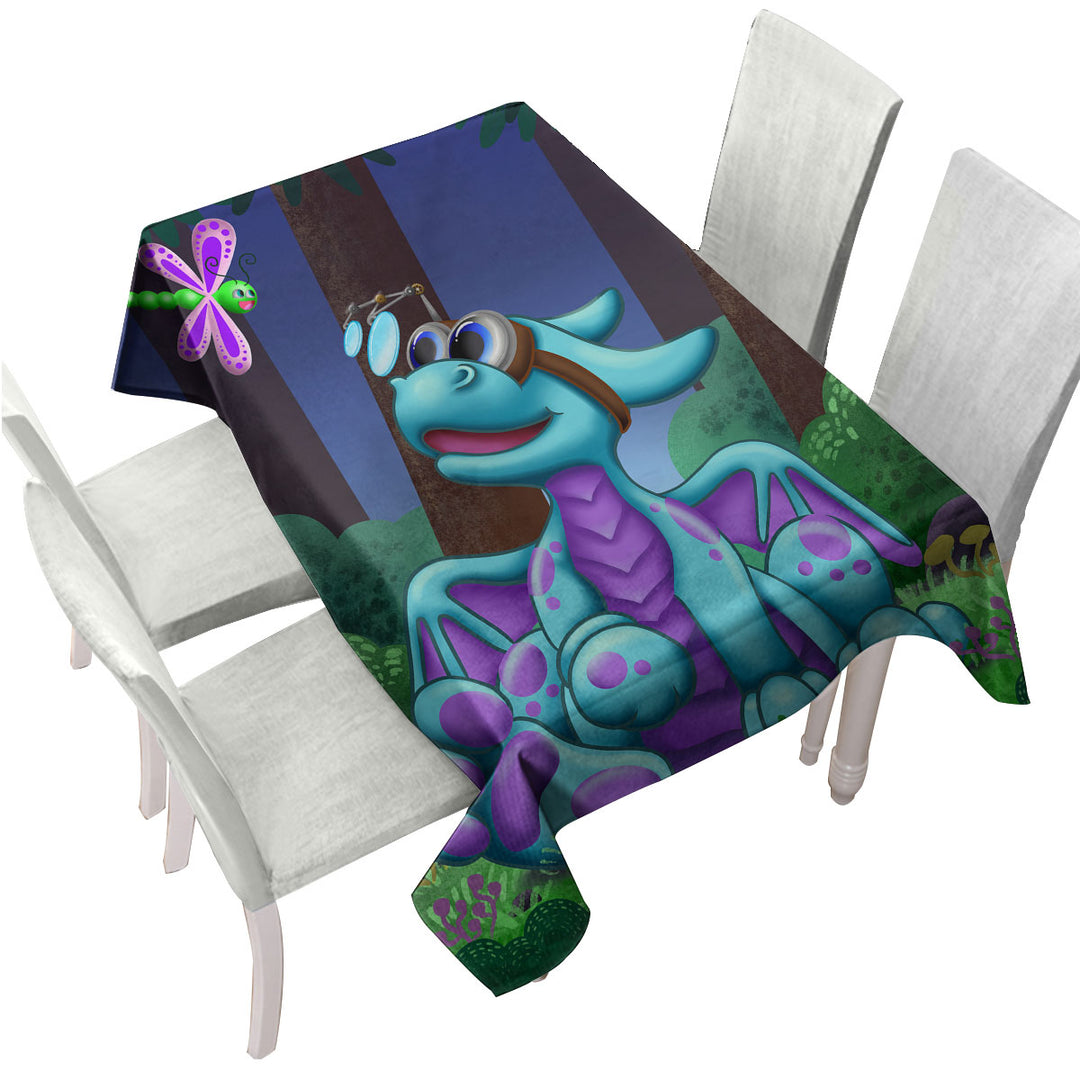 Tinker the Smartest Dragon Custom tablecloths