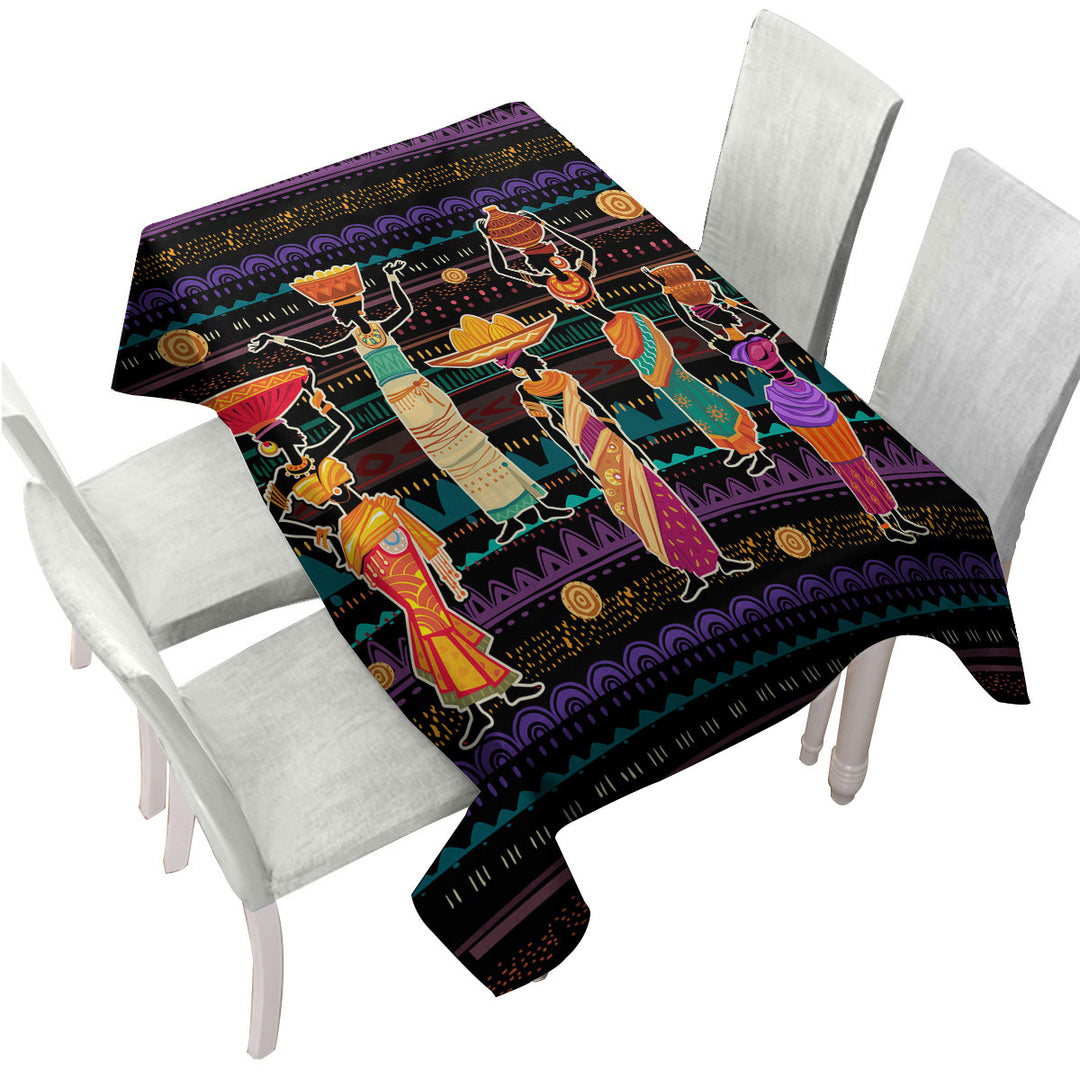 Traditional African Pattern Women Tablecloths