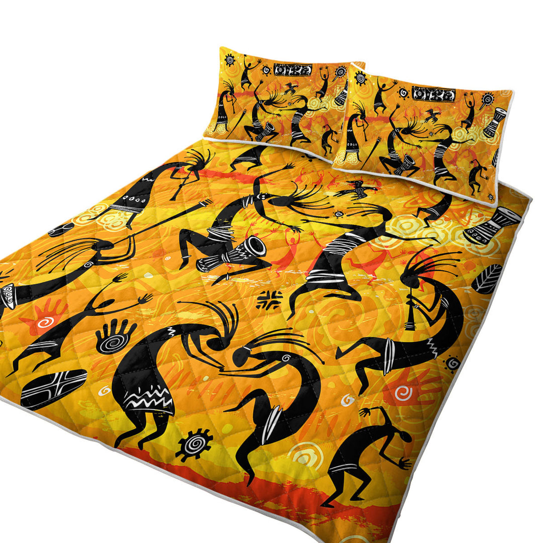 Traditional Native Culture Dance Coverlet